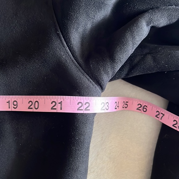 Long warm black winter coat size M - Picture 7 of 8